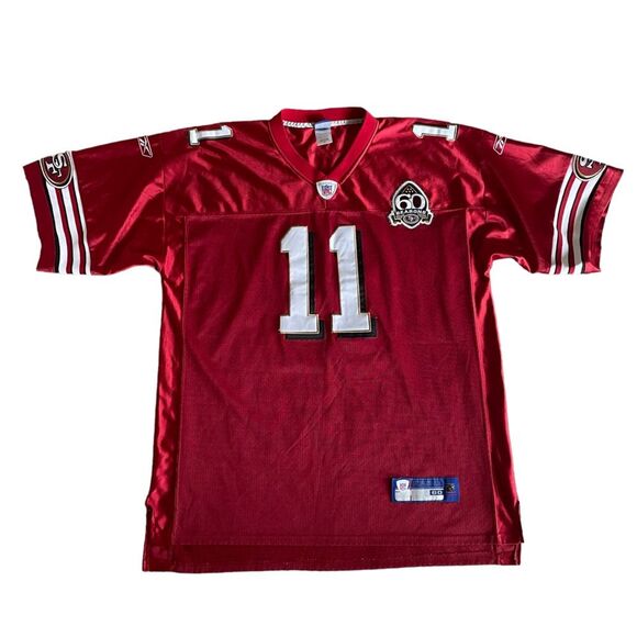 Official NFL San Francisco 49ers Red‎ Jersey #11 A. Smith 60th Anniversary - Picture 1 of 11